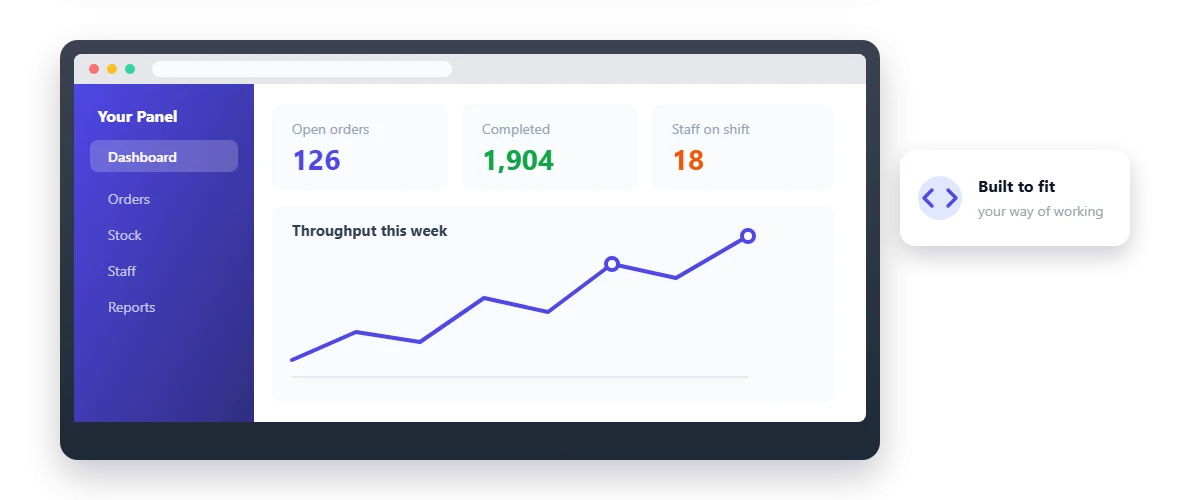 A custom web application.
